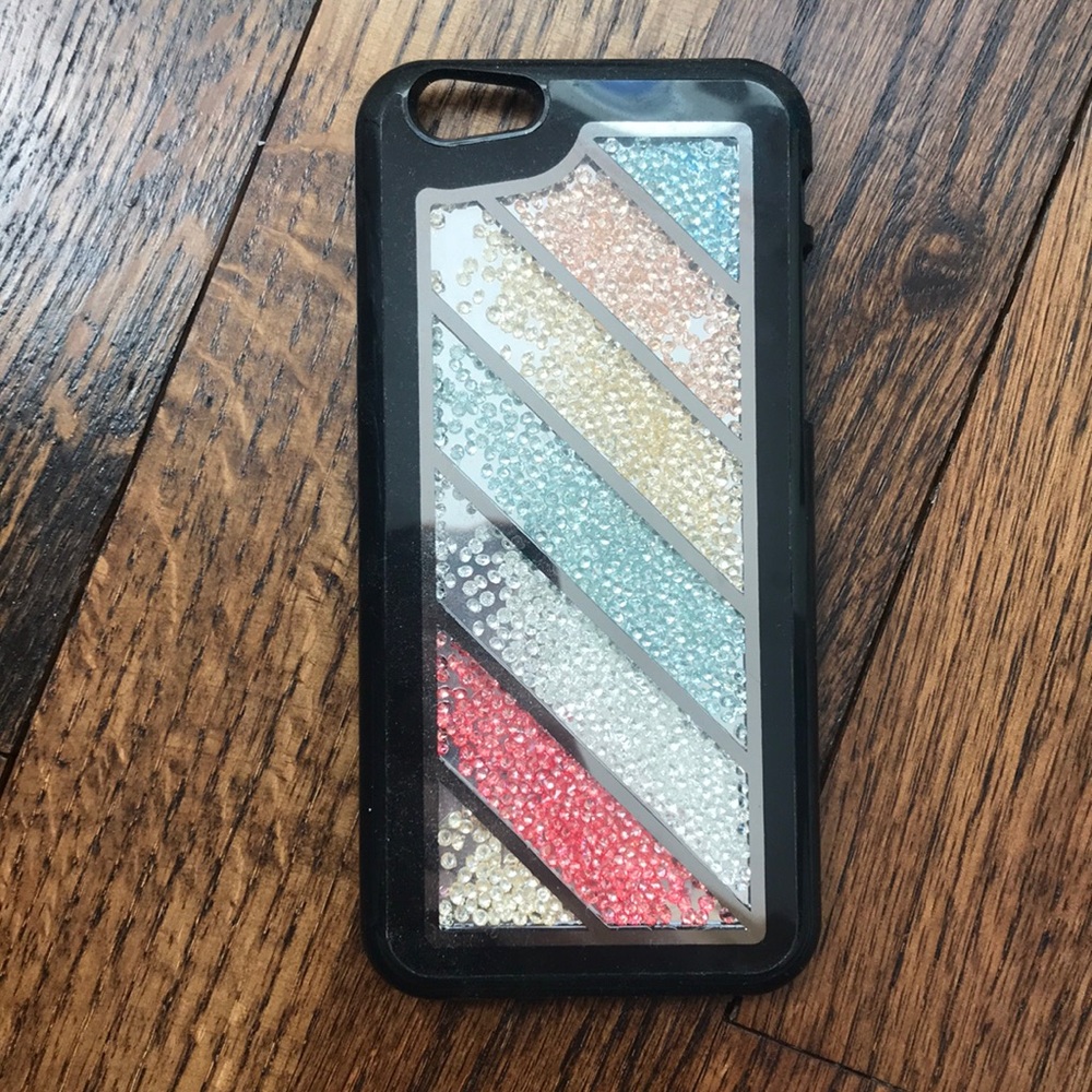 Phone case with beads